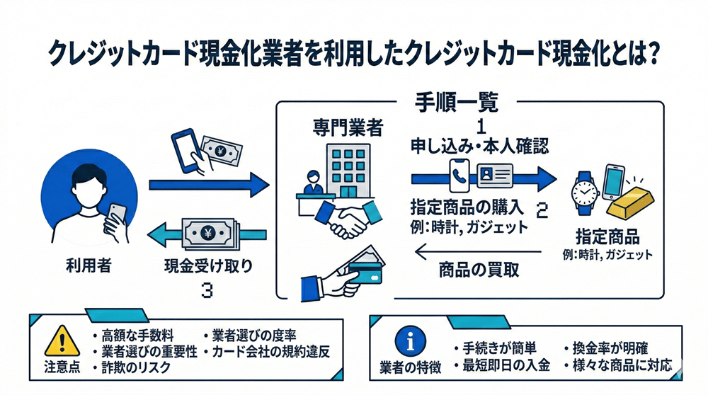 クレジットカード現金化業者を利用したクレジットカード現金化とは？